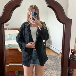 Open Edit/Nordstrom Black Relaxed Fit Blazer